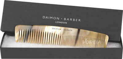 Daimon Barber Double Tooth Horn Comb