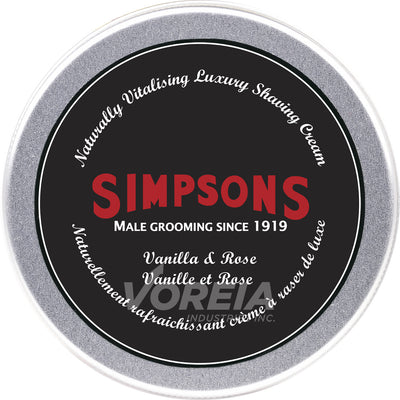 Simpsons - Shaving Cream 125ml -Van&Rose