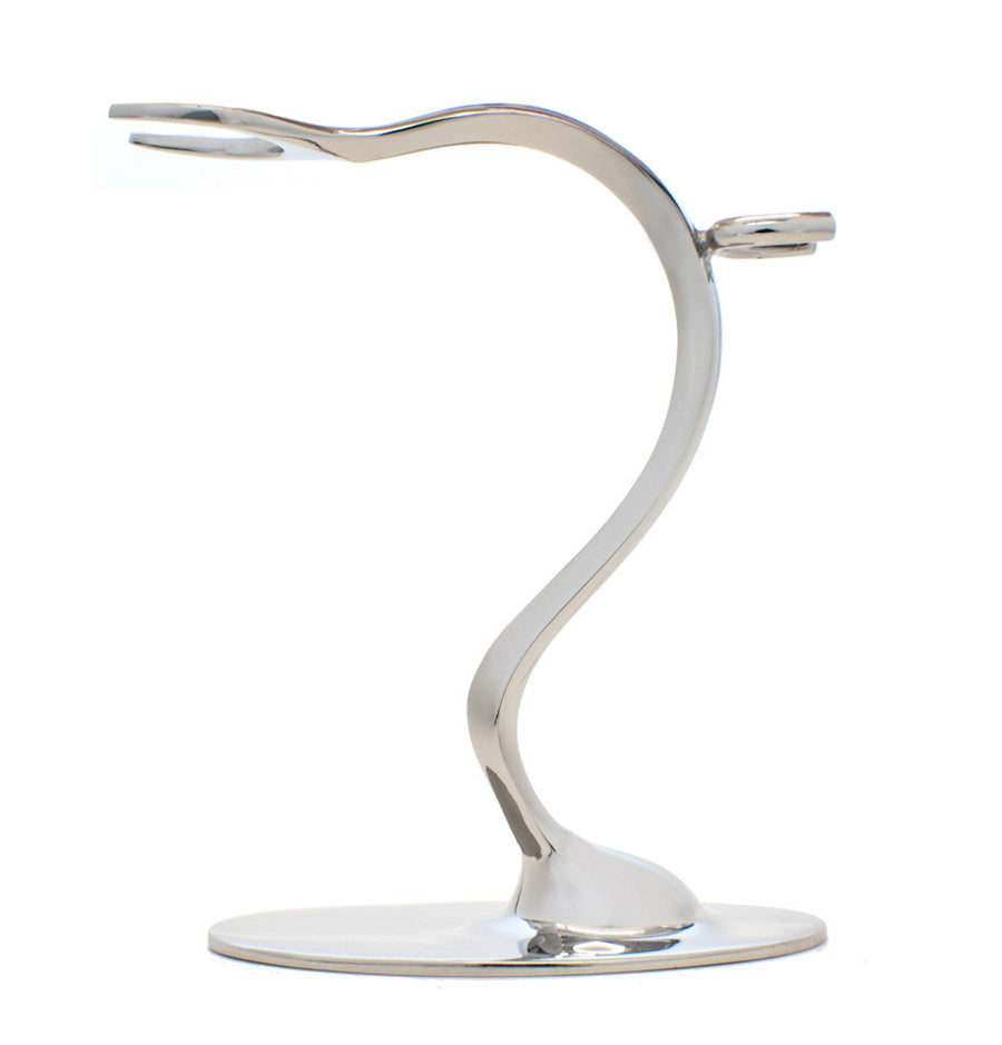 eShave Razor & Brush Stand Nickel SZ:S